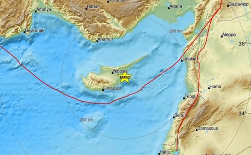 Κύπρος: Ισχυρός σεισμός – Κοντά στη Λάρνακα το επίκεντρο