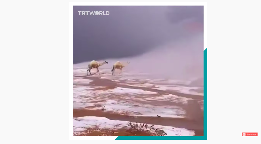 Απίστευτες εικόνες: Το έστρωσε στη Σαχάρα – Χιόνια και στη Σαουδική Αραβία