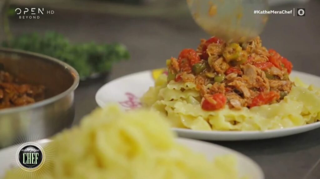 Συνταγή για μαφαλντίνες σε σιτσιλιάνικη σάλτσα τόνου από τον Βαγγέλη Δρίσκα (video)