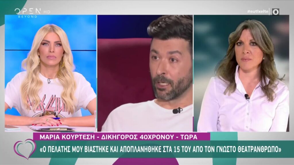 Δικηγόρος του Βασίλη: Ο πελάτης μου βιάστηκε και αποπλανήθηκε στα 15 του από γνωστό θεατράνθρωπο (video)