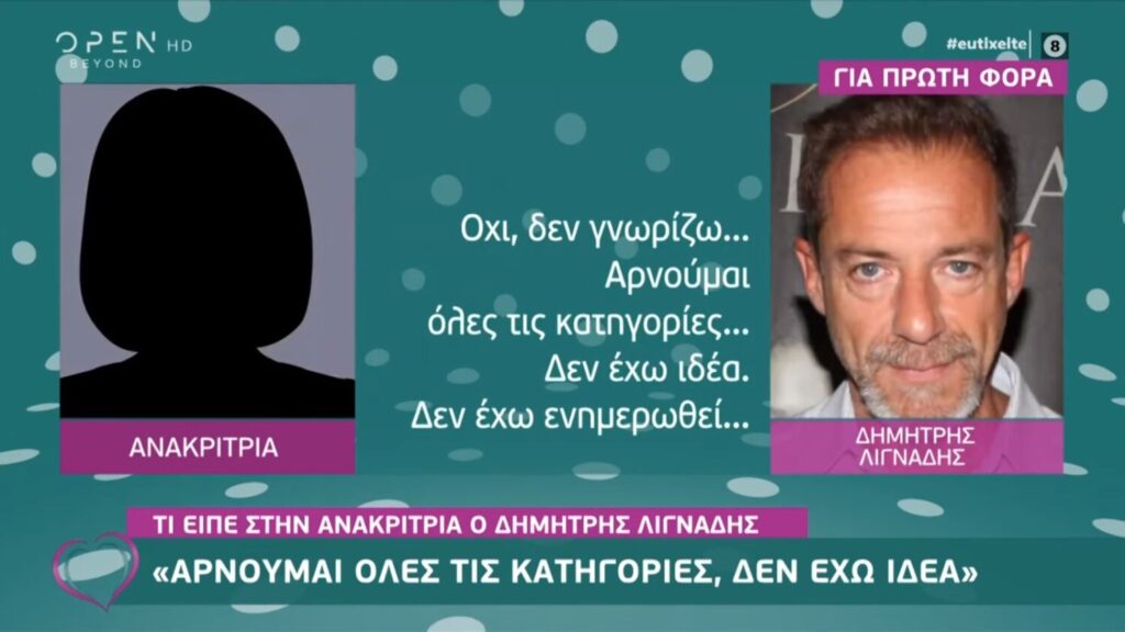 «Δεν έχω ιδέα»: Ο διάλογος του Λιγνάδη με την ανακρίτρια