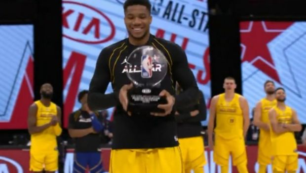 Εκπληκτικός και πάλι: MVP ο Γιάννης στο χθεσινό NBA All Star Game – Έσπασε δύο ρεκόρ! (videos)