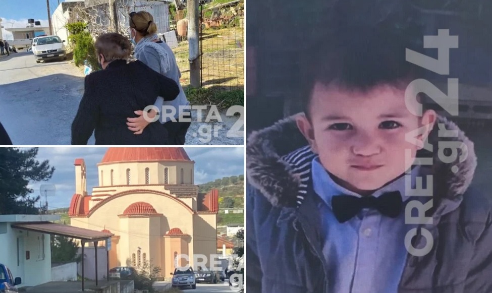 Συγκλονιστικές εικόνες στην Κρήτη: Βάφτισαν την αδερφή του 2χρονου Ζαχαρία πριν την κηδεία του