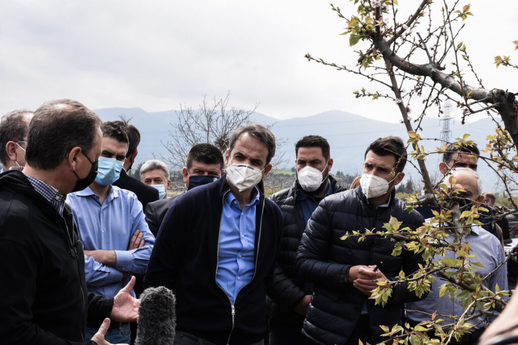 Μητσοτάκης από την Κόρινθο: Άμεσα οι αποζημιώσεις στους αγρότες που υπέστησαν ζημιά από τον παγετό