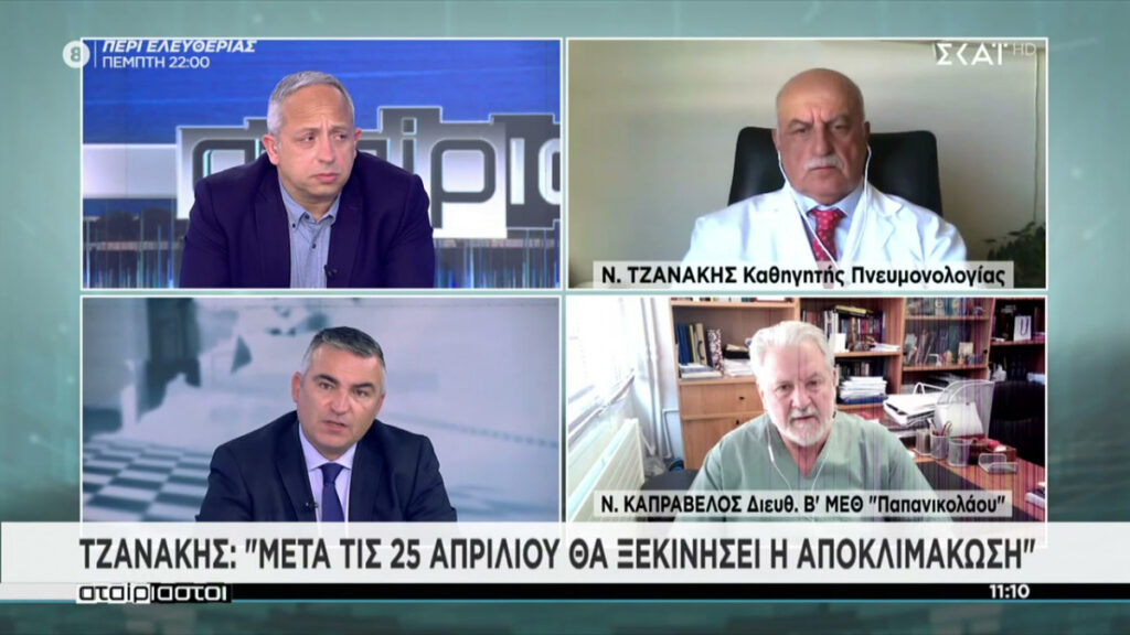 Τζανάκης: Οι 500 θετικοί που ανιχνεύτηκαν με self tests θα μας έδιναν έως 8.765 νέα κρούσματα