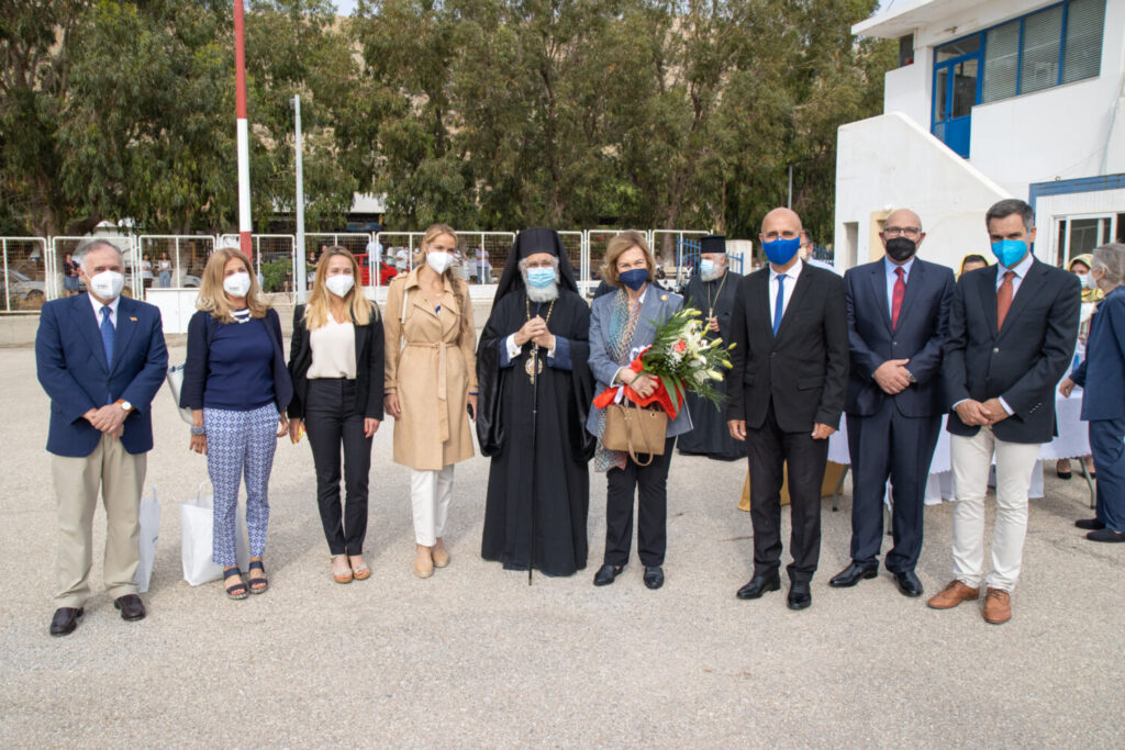 Επίσκεψη της Βασίλισσας Σοφίας στη Λέρο