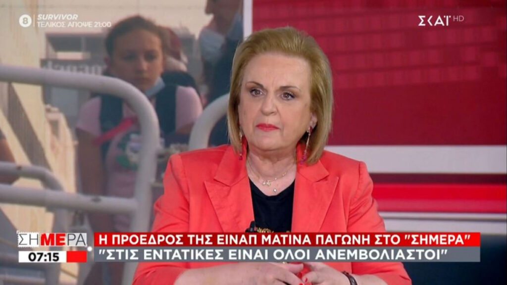 Παγώνη: «Όλοι ανεμβολίαστοι στις ΜΕΘ – Oι απειλές δεν πιάνουν»