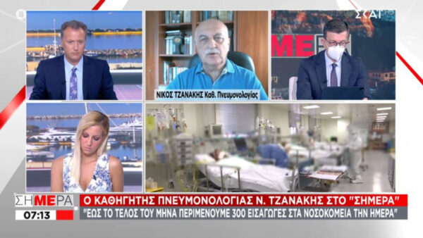 Τζανάκης: 400.000-600.000 ανεμβολίαστοι θα νοσήσουν στο 4ο κύμα