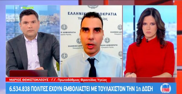 Θεμιστοκλέους: Αν χρειαστεί θα δοθούν επιπλέον κίνητρα για τον εμβολιασμό [βίντεο]