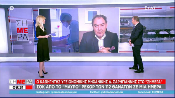 Σαρηγιάννης: Περιμένουμε 4.000 νεκρούς έως το τέλος του χρόνου [Βίντεο]