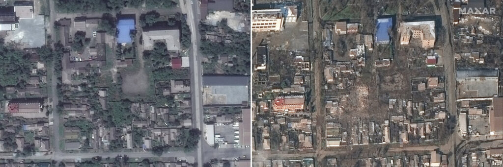 Μαριούπολη: Πριν και μετά τους βομβαρδισμούς – Δορυφορικές εικόνες
