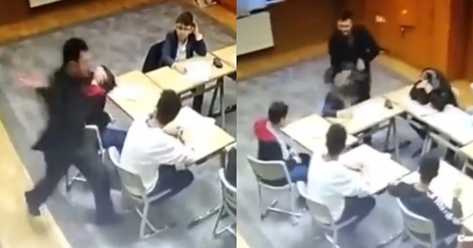 Σκηνές αποτροπιασμού: Δάσκαλος χτυπά τους μικρούς μαθητές του στο κεφάλι, το βίντεο που προκαλεί σάλο