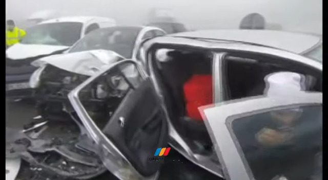 Καραμπόλα στην Εγνατία Οδό: 13 τραυματίες από τη σύγκρουση δεκάδων οχημάτων (video)