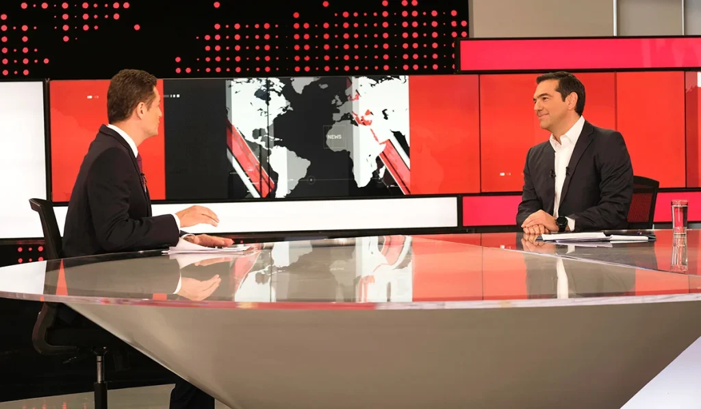 Συνέντευξη του Αλέξη Τσίπρα στο κεντρικό δελτίο ειδήσεων του  Alpha