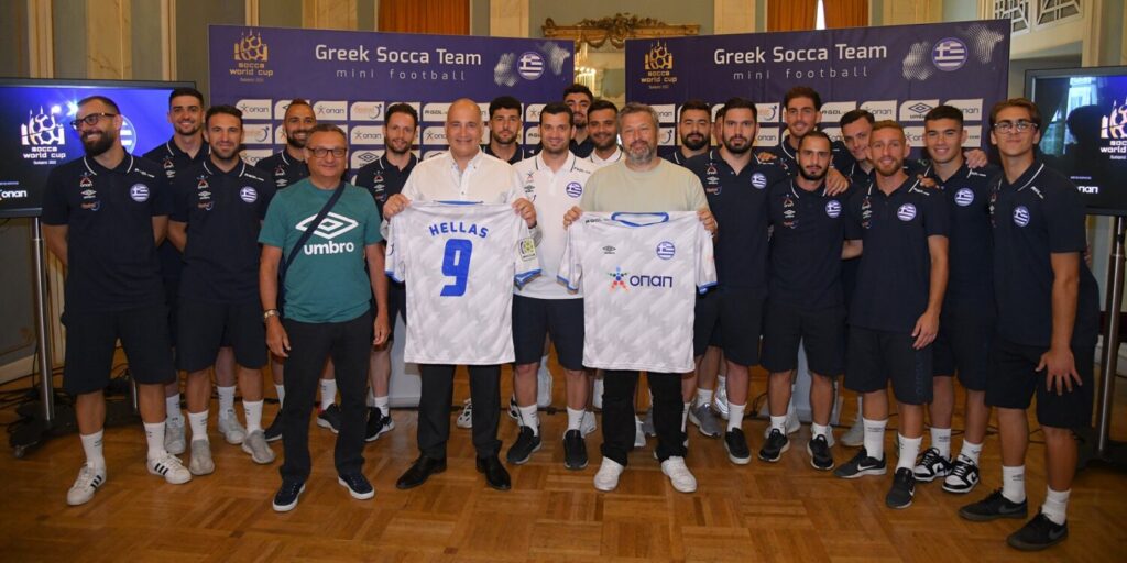 Με τον ΟΠΑΠ στο πλευρό της η Ελληνική Ομάδα στο SOCCA World Cup 2022 – Δείτε τη φανέλα που θα φοράει στο Μουντιάλ της Βουδαπέστης