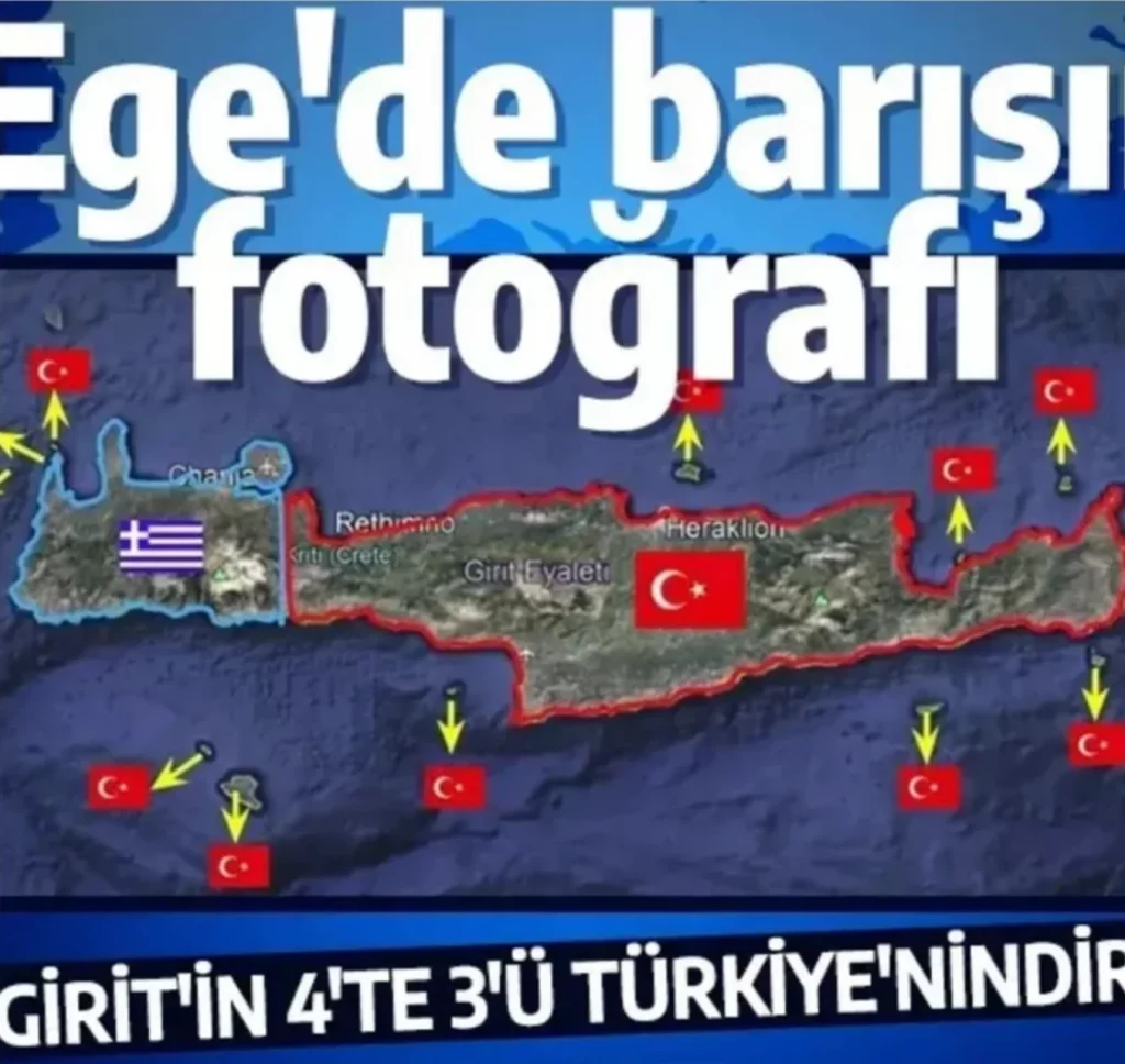 Ακραία πρόκληση από τουρκική ιστοσελίδα: «Τα 3/4 της Κρήτης ανήκουν στην Τουρκία»