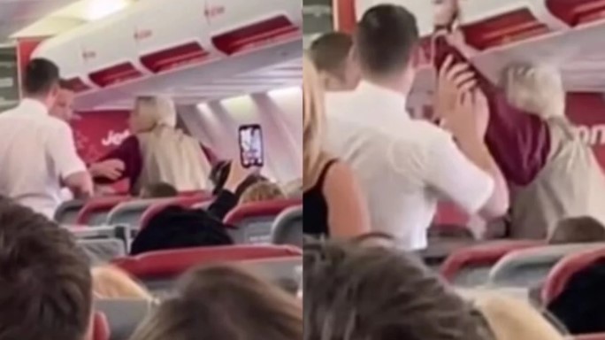 Εικόνες ντροπής σε πτήση προς Ρόδο: Έξαλλη ηλικιωμένη χαστούκισε αεροσυνοδό και ούρησε το κάθισμά της