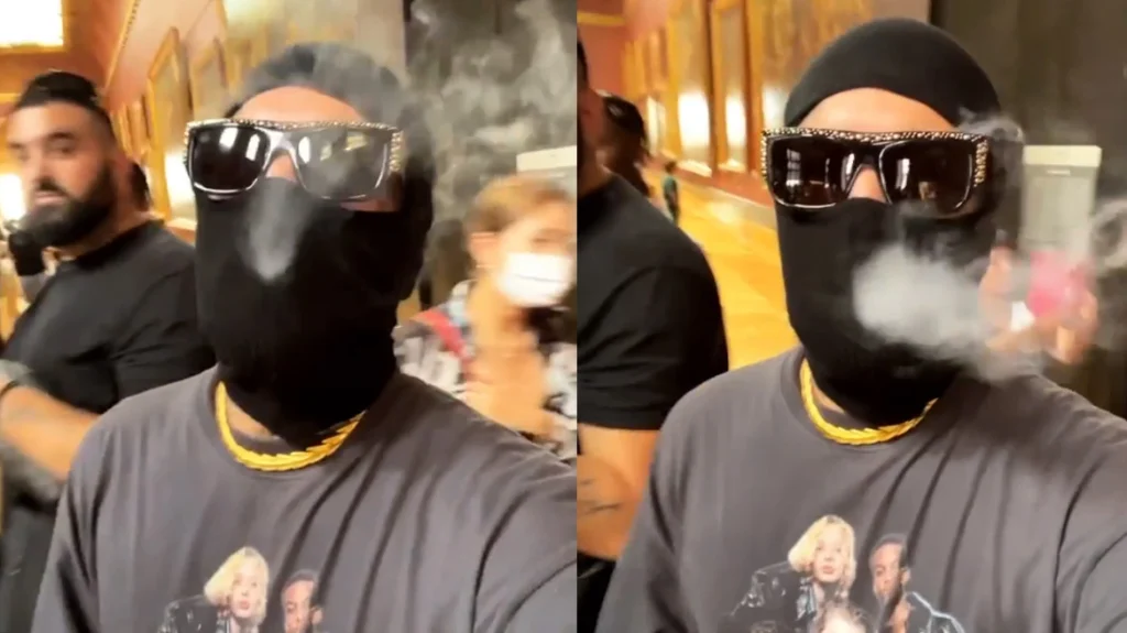 Δείτε βίντεο με τον Snik  να καπνίζει μέσα στο Λούβρο με full face μάσκα
