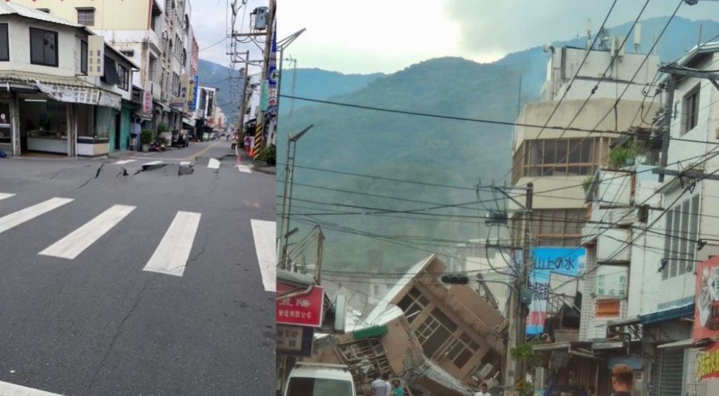 Ταϊβάν: Εικόνες – σοκ από το σεισμό – Δείτε τη στιγμή που καταρρέει στέγη σε γήπεδο  (video)