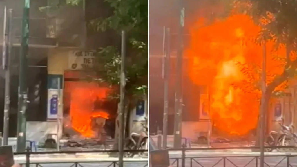 Aχαρνών: 210 εκρήξεις σε μαγαζί με φιάλες υγραερίου – Ένας τραυματίας (εικόνες&video)