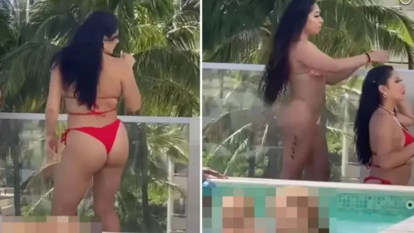 Σάλος στα social media για  το προκλητικό twerking δίπλα σε πισίνα με παιδιά (video)