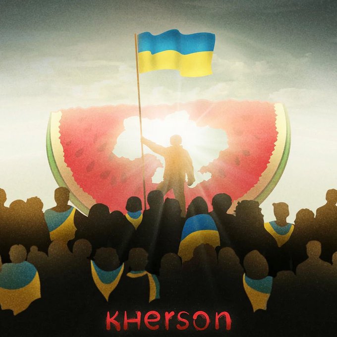 Ουκρανία: Το καρπούζι έγινε  …σύμβολο νίκης στους πανηγυρισμούς για την υποχώρηση των Ρώσων από την Χερσώνα