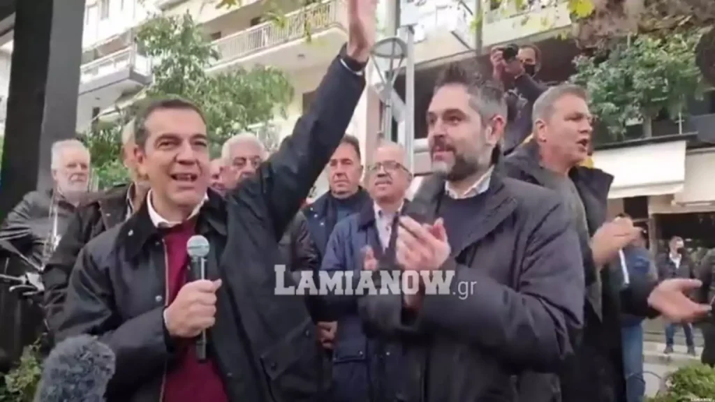 Απόστολος Γκλέτσος: Επική υποδοχή Τσίπρα στη Λαμία – «Να’ τος να’ τος ο πρωθυπουργός» (video)