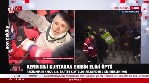 Σεισμός στην Τουρκία: Η στιγμή απεγκλωβισμού επιζώντα μετά από 140 ώρες