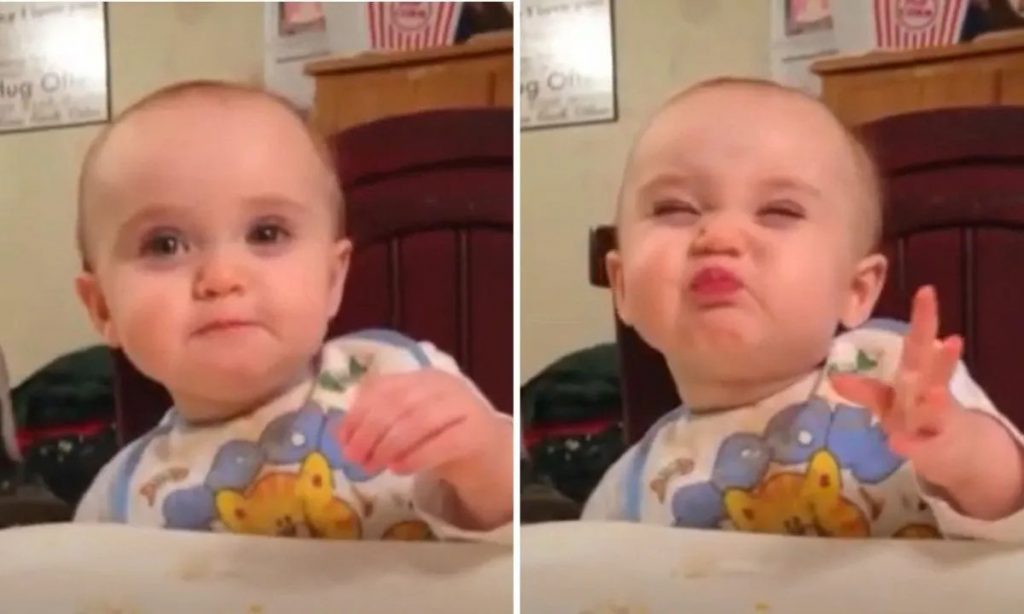 Viral η αντίδραση μωρού που δοκιμάζει ανανά για πρώτη φορά