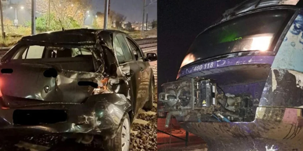 Παραλίγο τραγωδία στη Χαμοστέρνας τον Δεκέμβριο: Τρένο έπεσε πάνω σε Ι.Χ – Από τύχη δεν υπήρξαν νεκροί (video)