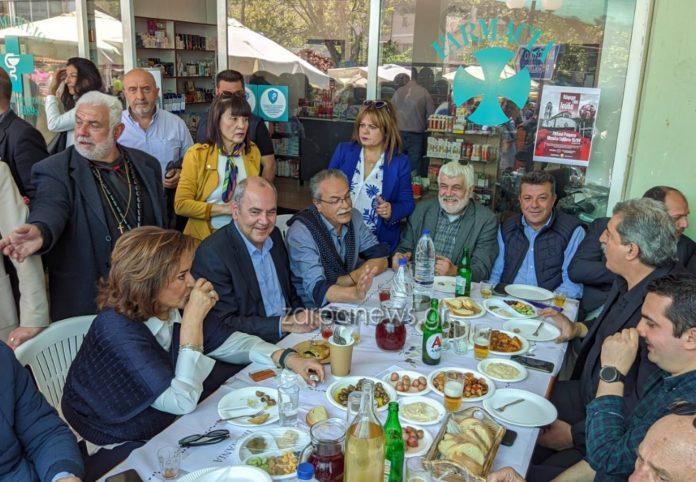 Μπακογιάννη  και Πολάκης  κάθονται στο ίδιο τραπέζι στα Χανιά  – Το Πάσχα ενώνει
