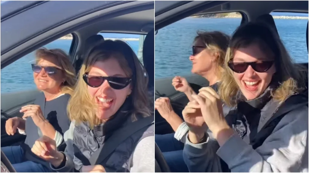 Μαρία Καβογιάννη – Κλέλια Ανδριολάτου: Χορεύουν στο αμάξι – Δείτε το βίντεο