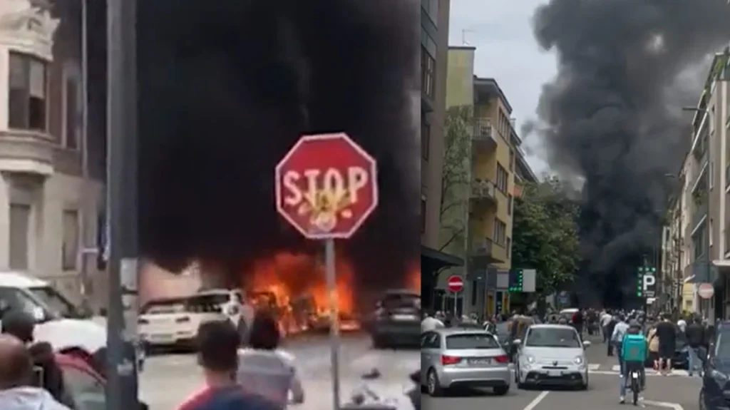 Τρομακτική έκρηξη στο Μιλάνο από φιάλες αερίου – Εκκενώθηκε σχολείο και γηροκομείο – Υλικές ζημιές και τραυματίες – Βίντεο