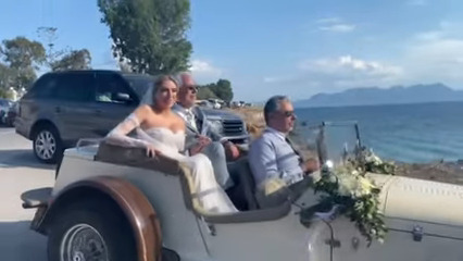 Πάνος Μουζουράκης: Ο γάμος του τραγουδιστή στην Αίγινα – Πανέμορφη η νύφη  (video)