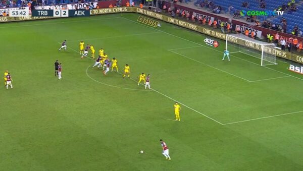 Nέα τουρκική πρόκληση: Διαφήμιζαν τα κατεχόμενα στο Τραμπζονσπόρ-ΑΕΚ