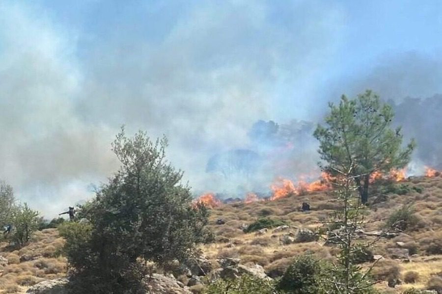 Λέσβος: Υπό έλεγχο η φωτιά στην Αντισσα