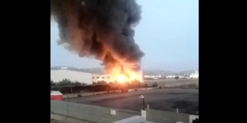 Οινόφυτα: Φωτιά σε εργοστάσιο με χρώματα – Αποπνικτική η ατμόσφαιρα από τους καπνούς (video)