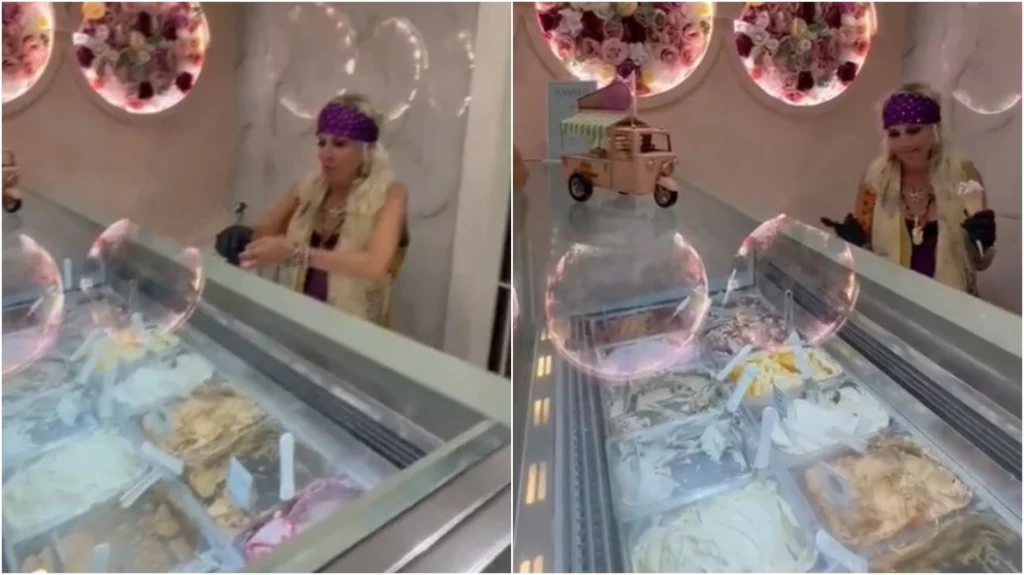 Άννα Βίσση: Eπικό βίντεο – Πούλησε παγωτό σε τουρίστα στην Κέρκυρα!