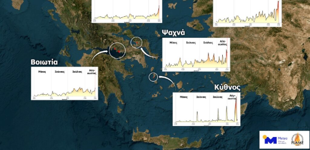 Φωτιές: Περισσότερα από 400.000 στρέμματα κάηκαν μέσα σε 3 ημέρες στην Ελλάδα