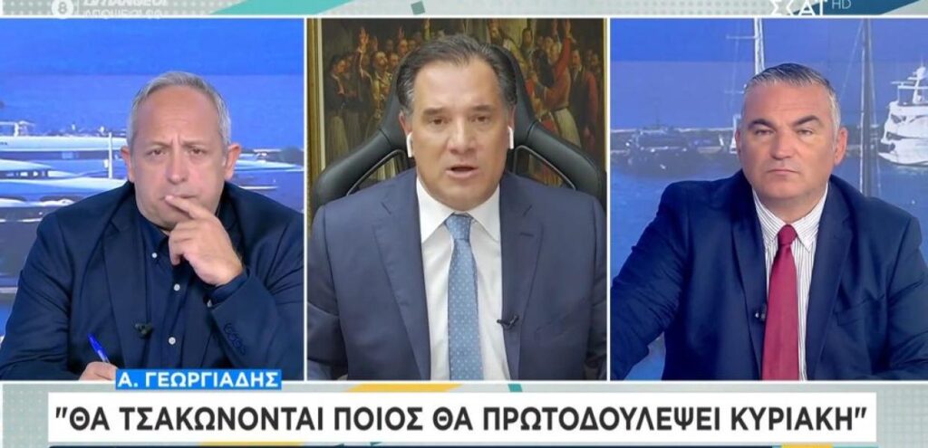 Γεωργιάδης: «Στα εργοστάσια θα τσακώνονται ποιος θα πρωτοδουλέψει Κυριακή» (video)