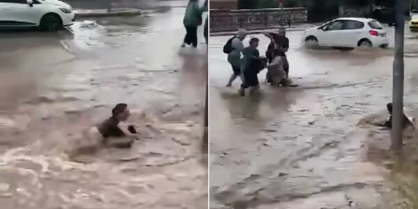 Κακοκαιρία Daniel: Χάος στην Αθήνα – Πλημμύρισε το μετρό στον Ευαγγελισμό – Γυναίκες κόντεψαν να πνιγούν στη Βασιλίσσης Σοφίας (video)