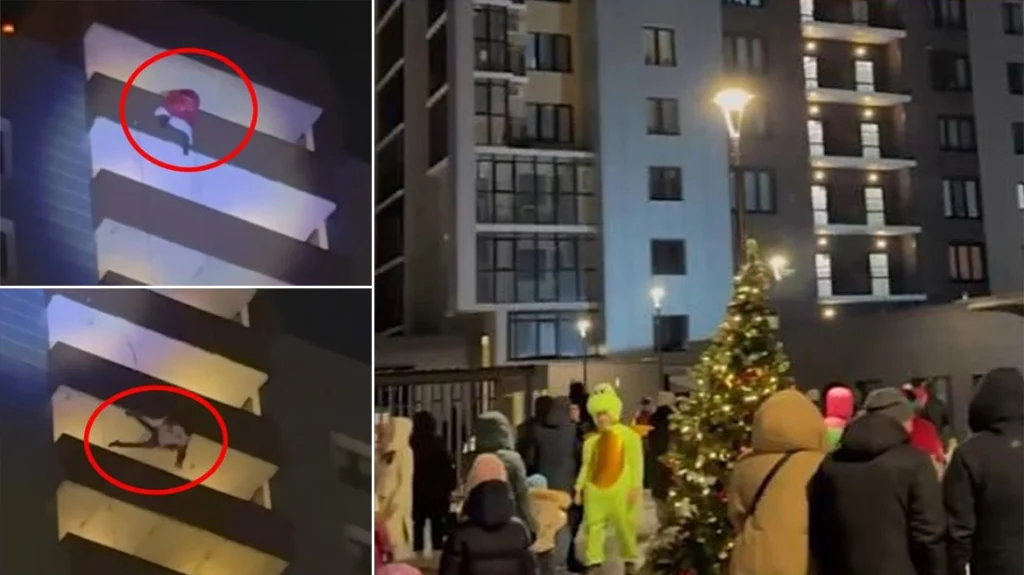 Ρωσία: Άνδρας ντυμένος Άγιος Βασίλης σκοτώθηκε πέφτοντας στο κενό από τον 24ο όροφο μπροστά στα μάτια της γυναίκας και των παιδιών του – Βίντεο