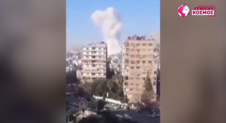 Συρία: Πυραυλική επίθεση ισοπέδωσε πολυώροφο κτίριο στη Δαμασκό