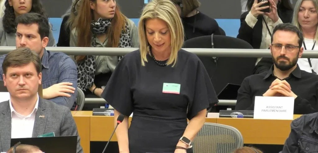 Μαρία Καρυστιανού: Η συγκλονιστική ομιλία της στο Ευρωκοινοβούλιο