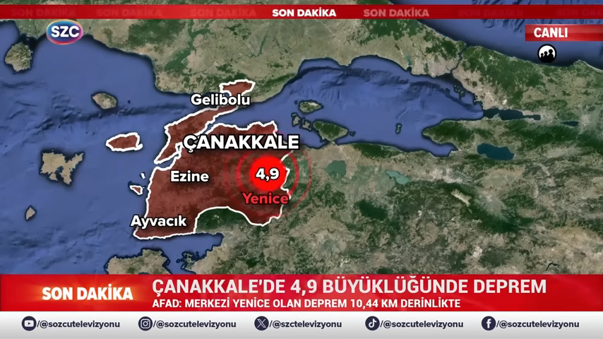 4,9 Ρίχτερ στα Δαρδανέλια – Τρομάζει το ρήγμα της Ανατολίας – Φοβούνται για μεγάλο στην σεισμό Κωνσταντινούπολη οι σεισμολόγοι
