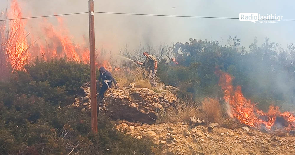 Φωτιά στην Κρήτη: «Μάχη» με τις φλόγες στην Ιεράπετρα – Σε σοβαρή κατάσταση ένας εγκαυματίας – Ζημιές σε σπίτια και θερμοκήπια