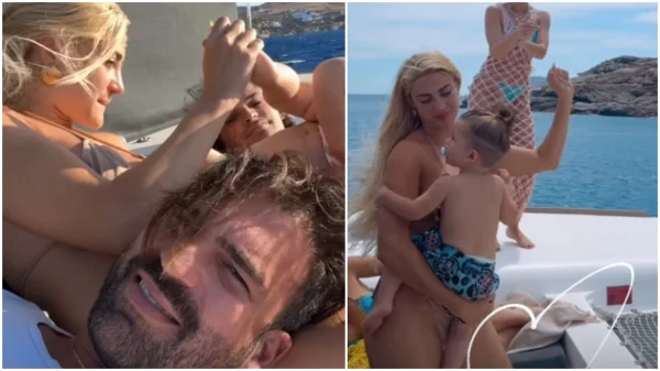 Ιωάννα Τούνη – Δημήτρης Αλεξάνδρου: Στη Μύκονο με το γιό τους – Η βόλτα με το σκάφος , η θέα από τη βίλα και η βραδινή έξοδος