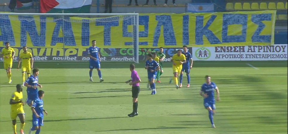 Παναιτωλικός – Πανσερραϊκός 1-0: Νικηφόρο φινάλε με Αποστολόπουλο