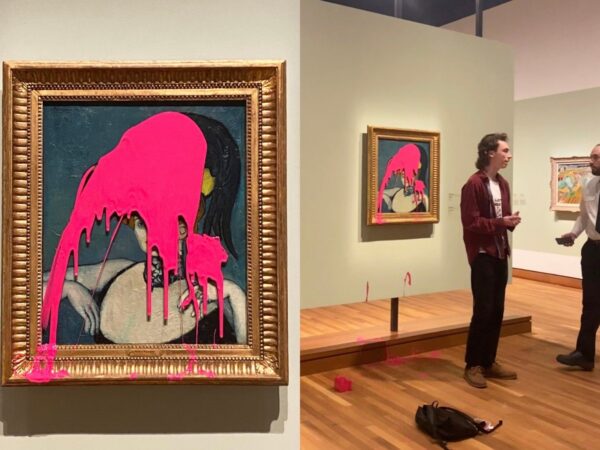 Βίντεο – σοκ : Ακτιβιστής για το κλίμα πέταξε ροζ μπογιά σε πίνακα του Πικάσο σε Μουσείο στο Μόντρεαλ