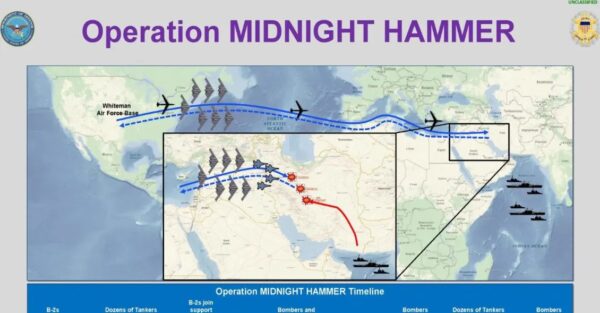 H επιχείρηση «Midnight Hammer» – Με 14 βόμβες διάτρησης χτύπησαν οι ΗΠΑ τις πυρηνικές εγκαταστάσεις του Ιράν